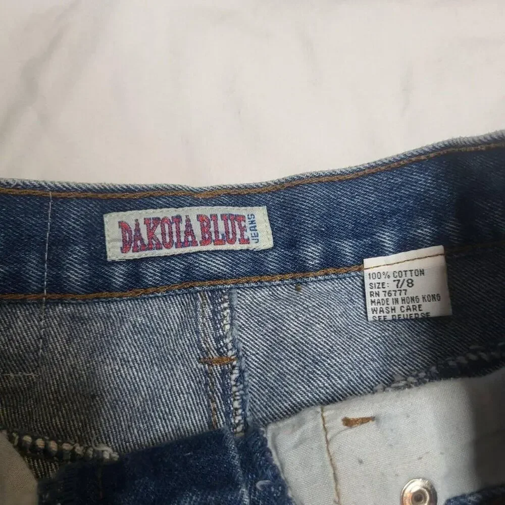 Dakota Blue Vintage Women's Jean Shorts Jorts Size 26High Rise Rare 90s - Picture 6 of 10